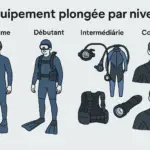 Équipement adapté pour choisir son matériel de plongée selon chaque niveau