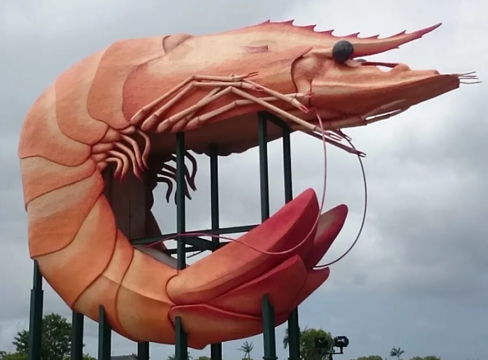 La Big Prawn à Exmouth, symbole emblématique près du Ningaloo Reef
