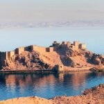 Forteresse de Pharaoh’s Island près de Taba sur le golfe d’Aqaba