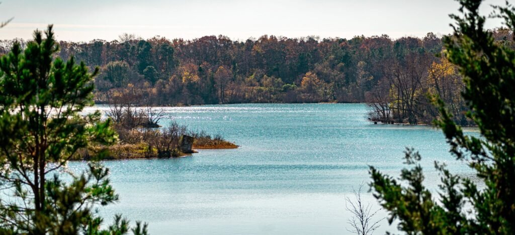 Paysage lagunaire à Egg Harbor Township dans le New Jersey, environnement naturel proche des sites de plongée Atlantique nord